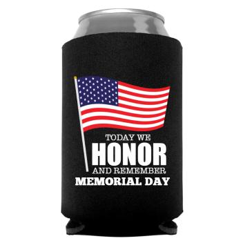 Memorial Day Full Color Foam Collapsible Coolies Style 118109