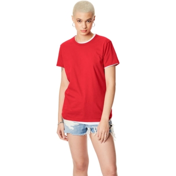 Hanes Ladies 4.5 Oz., 100% Ringspun Cotton Nano-t&reg; T-shirt