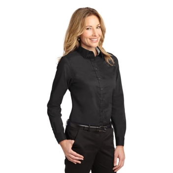 Port Authority Ladies Long Sleeve Easy Care Shirt.