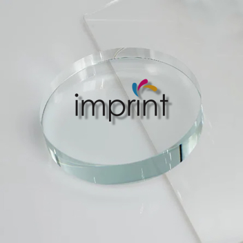 Round Clear Finely Crafted Acrylic Paperweight