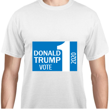 Political Donald Trump Vote 1 2020 Unisex Basic Tee T-shirts Style 111523