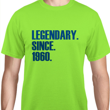 Birthday Legendary Since 1960 Unisex Basic Tee T-shirts Style 119291