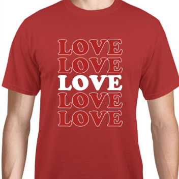 Valentine Love Unisex Basic Tee T-shirts Style 127958