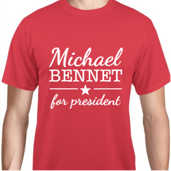 Michael Bennet For President Unisex Basic Tee T-shirts Style 110985
