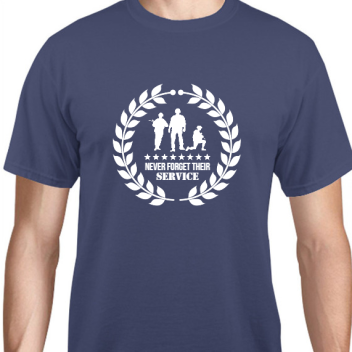 Veterans Day Never Forget Their Service Unisex Basic Tee T-shirts Style 125346