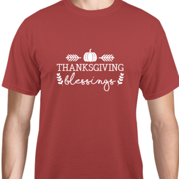 Thanksgiving Blessings Unisex Basic Tee T-shirts Style 126000