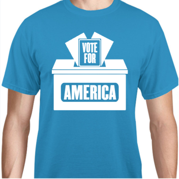 Political Vote For America Unisex Basic Tee T-shirts Style 111105
