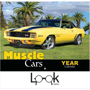 2024 Muscle Cars Wall Calendar - Stapled