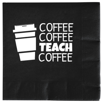 Back To School Coffee Teach 2ply Economy Beverage Napkins Style 139768