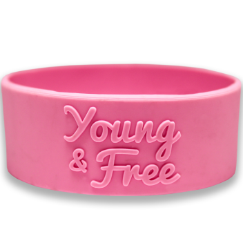 3/4 Inch Embossed Wristbands
