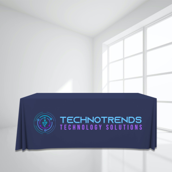 4ft Trade Show Table Cover - Full Color Imprint