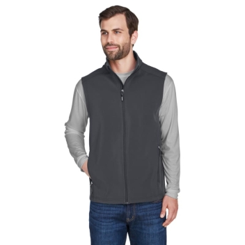 Core365 Men's Cruise Two-layer Fleece Bonded Soft Shell Vest