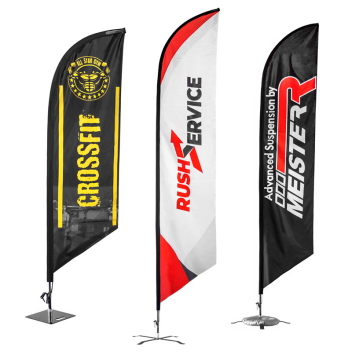 Custom 14' X 3' Large Feather Flags