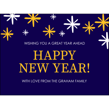 Personalized Message Happy New Year Yard Signs