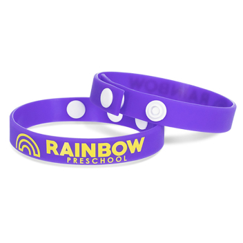 Printed Silicone Adjustable Wristbands