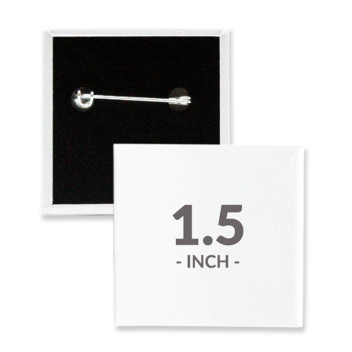 1.5 X 1.5 Inch Square Custom Buttons