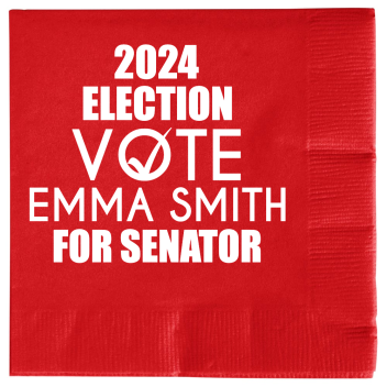 Political 2024 Election Vote Emma Smith For Senator 2ply Economy Beverage Napkins Style 111424