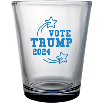 Political Vote Trump 2024 Custom Clear Shot Glasses- 1.75 Oz. Style 111471