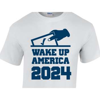 Political Wake Up America 2024 Unisex Basic Tee T-shirts Style 111101