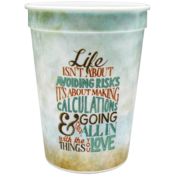 12oz Full Color Wrap Stadium Cups