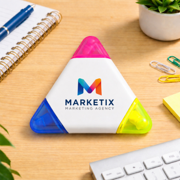 Custom Triangle Plastic Highlighters