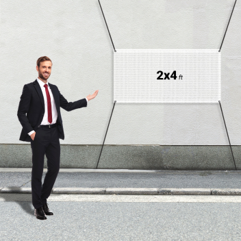 Custom 2' X 4' Mesh Banners