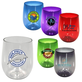 12 Oz. Full Color Digital Recycled Stemless Wine Glass
