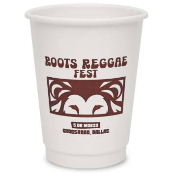 Custom 12 Oz. Double Wall Paper Hot Cups