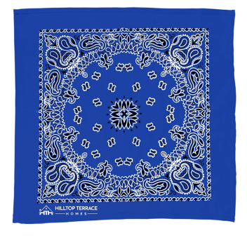 22" Bandana With Stock Paisley Pattern