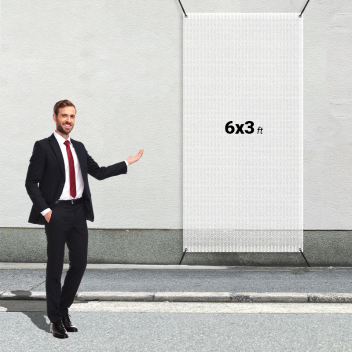 Custom 6' X 3' Mesh Banners