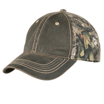 Port Authority Pigment Print Distressed Cap.