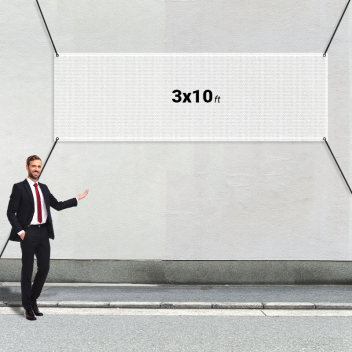 Custom 3' X 10' Mesh Banners