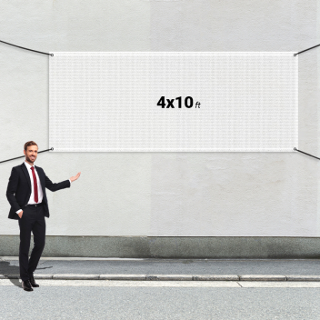 Custom 4' X 10' Mesh Banners