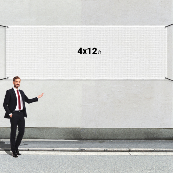 Custom 4' X 12' Mesh Banners