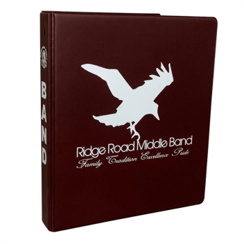 1 Inch Round 3-ring Binder With Pockets