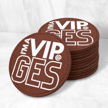Custom Leather Coasters