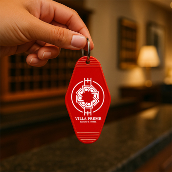 Custom Vintage Motel Keychains