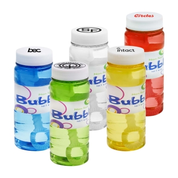 Custom 4 Oz Bubbles In Translucent Bottle