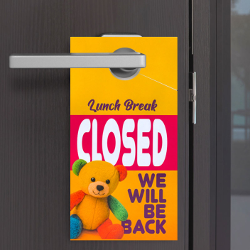 4.25 X 8 Inch Full Color Door Hanger