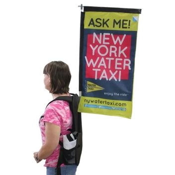 Full Color Backpack Rectangle Flag