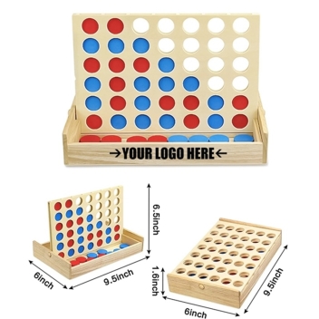Classic Connect 4 Wooden Board Game