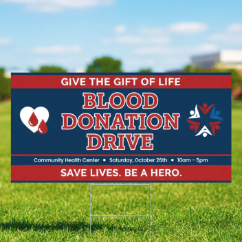 Custom 4' X 8' Yard Signs