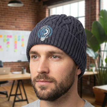 Custom Cable Knit Beanies
