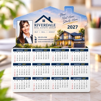 Calendar House Magnet