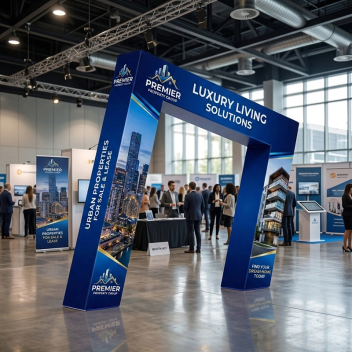 3d Slanted Arch Wall