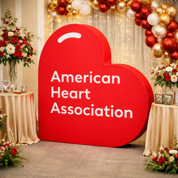 3d Heart Shaped Backdrop