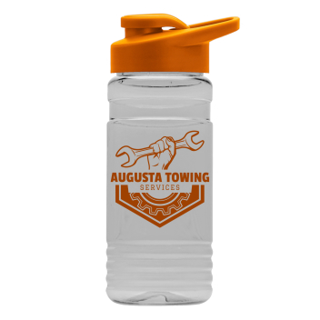 20 Oz. Clear Sports Bottle With Drink-thru