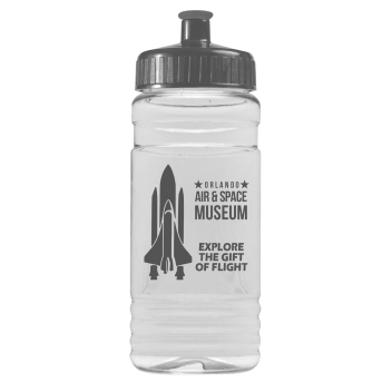 20 Oz. Clear Sports Bottle With Push Pull