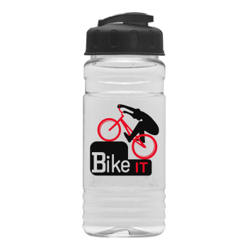 20 Oz. Clear Sports Bottle With Usa Flip Top