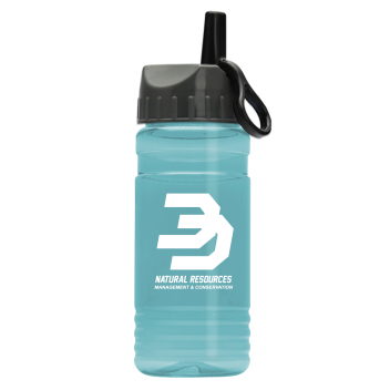 20 Oz. Upcycle Rpet Bottle With Flip Straw Ring